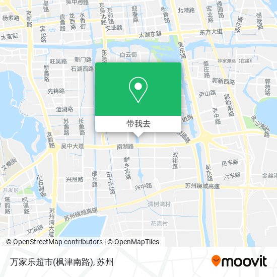 万家乐超市(枫津南路)地图