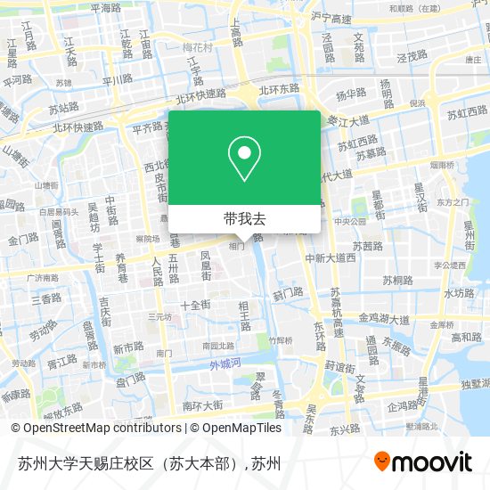 苏州大学天赐庄校区（苏大本部）地图