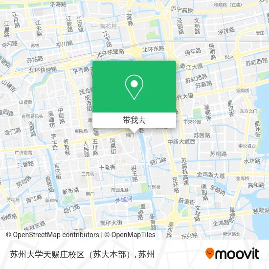 苏州大学天赐庄校区（苏大本部）地图