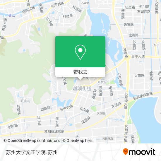 苏州大学文正学院地图