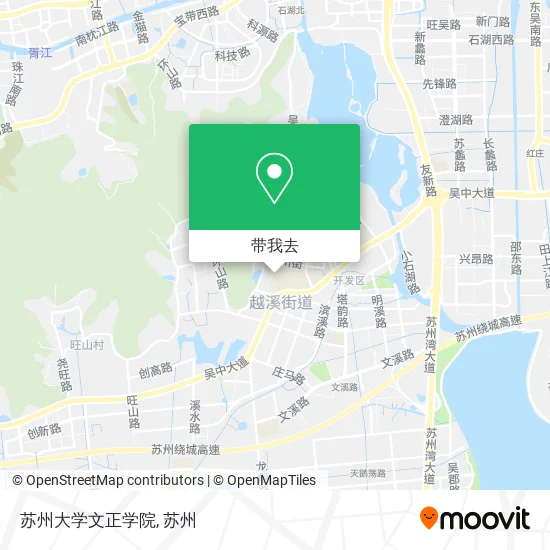 苏州大学文正学院地图