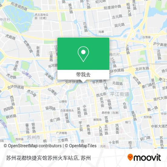 苏州花都快捷宾馆苏州火车站店地图