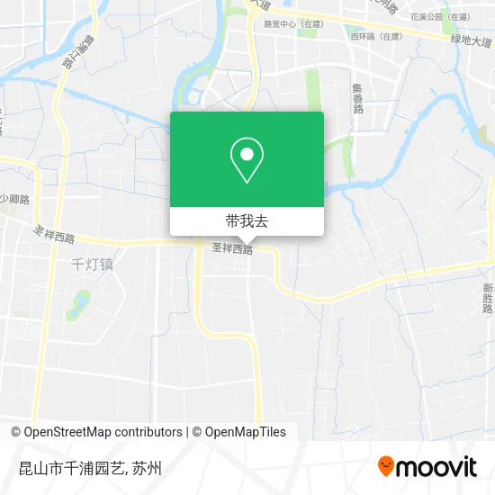 昆山市千浦园艺地图