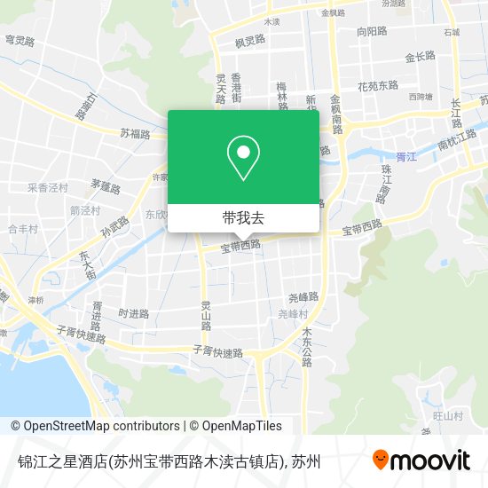 锦江之星酒店(苏州宝带西路木渎古镇店)地图