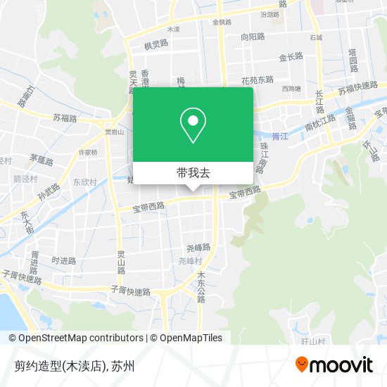 剪约造型(木渎店)地图