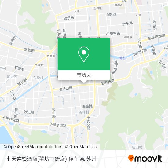 七天连锁酒店(翠坊南街店)-停车场地图