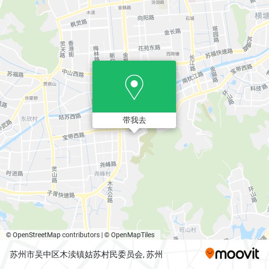 苏州市吴中区木渎镇姑苏村民委员会地图