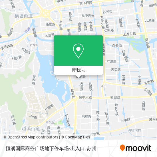 恒润国际商务广场地下停车场-出入口地图