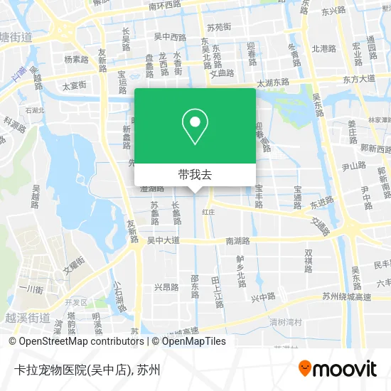 卡拉宠物医院(吴中店)地图