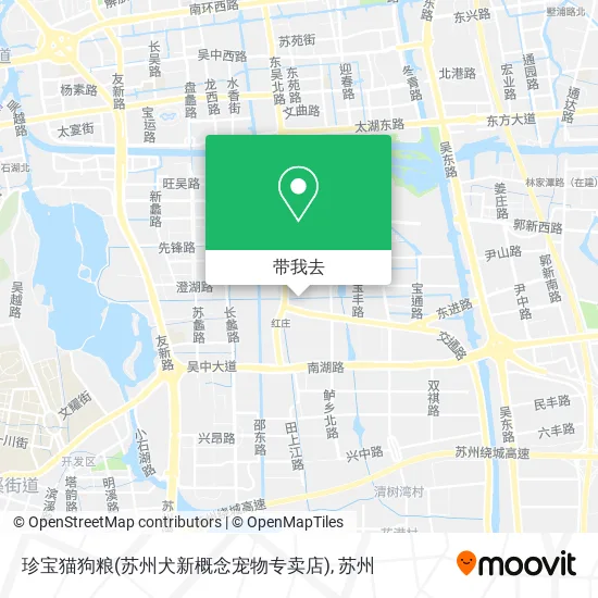 珍宝猫狗粮(苏州犬新概念宠物专卖店)地图