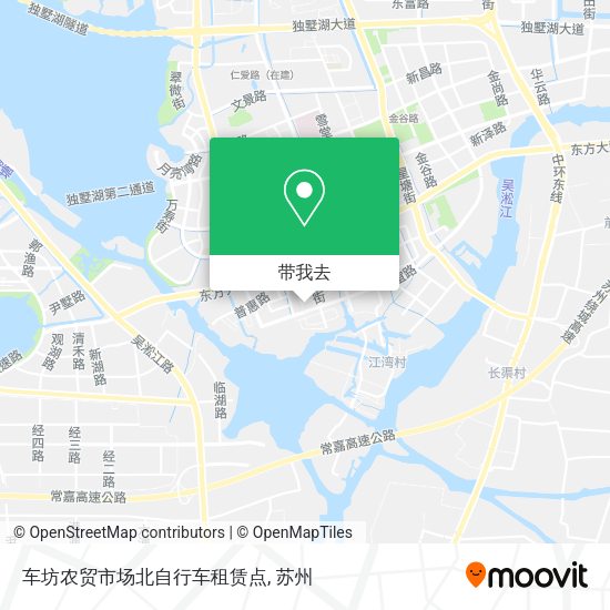 车坊农贸市场北自行车租赁点地图
