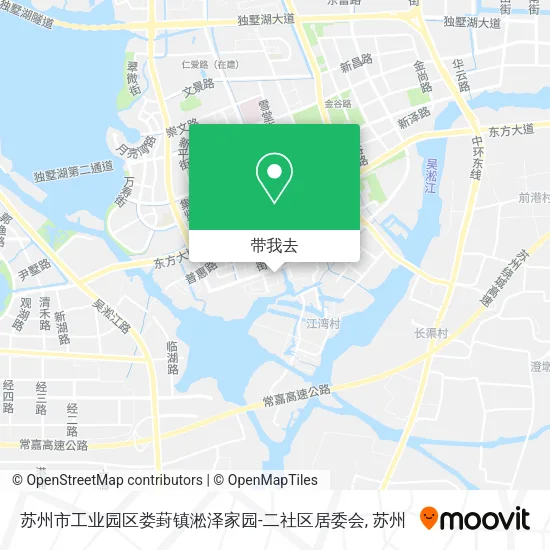 苏州市工业园区娄葑镇淞泽家园-二社区居委会地图