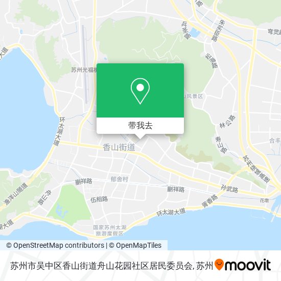 苏州市吴中区香山街道舟山花园社区居民委员会地图