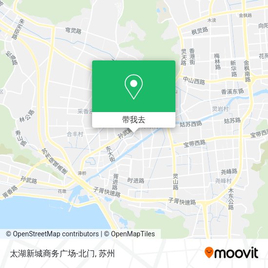 太湖新城商务广场-北门地图