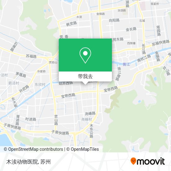 木渎动物医院地图