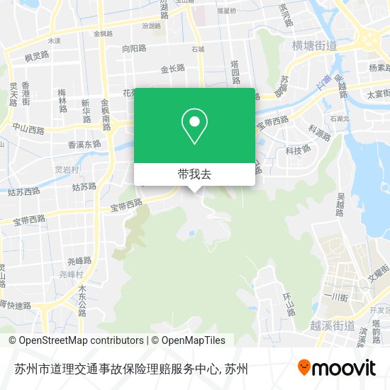 苏州市道理交通事故保险理赔服务中心地图