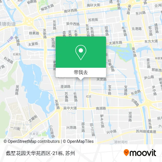 蠡墅花园天华苑西区-21栋地图