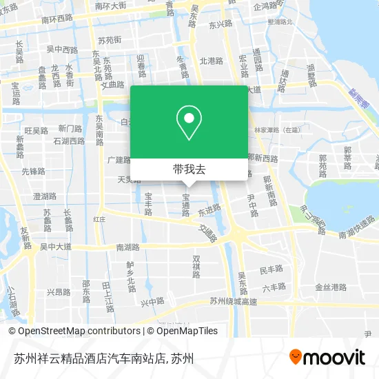 苏州祥云精品酒店汽车南站店地图