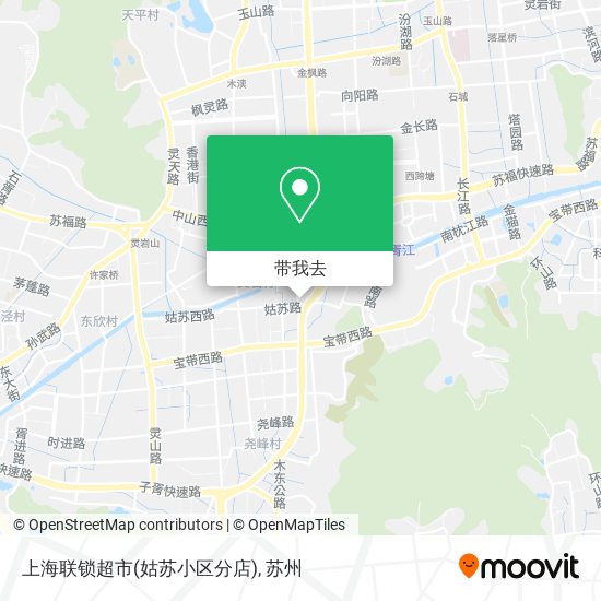 上海联锁超市(姑苏小区分店)地图