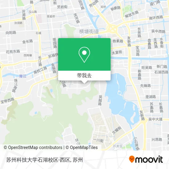 苏州科技大学石湖校区-西区地图