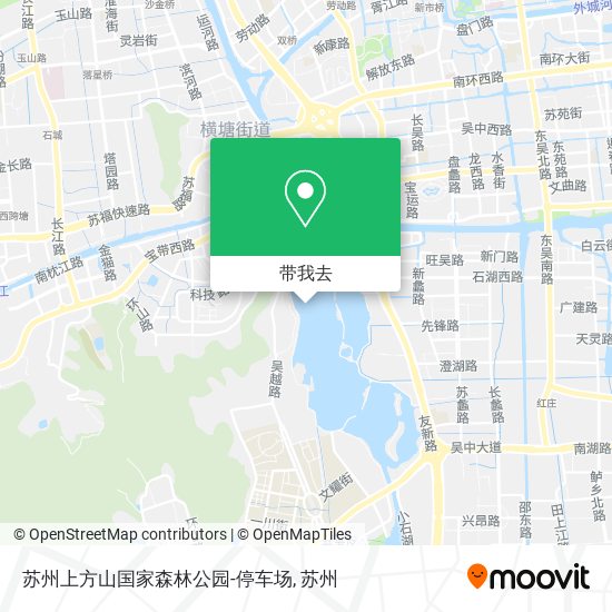 苏州上方山国家森林公园-停车场地图
