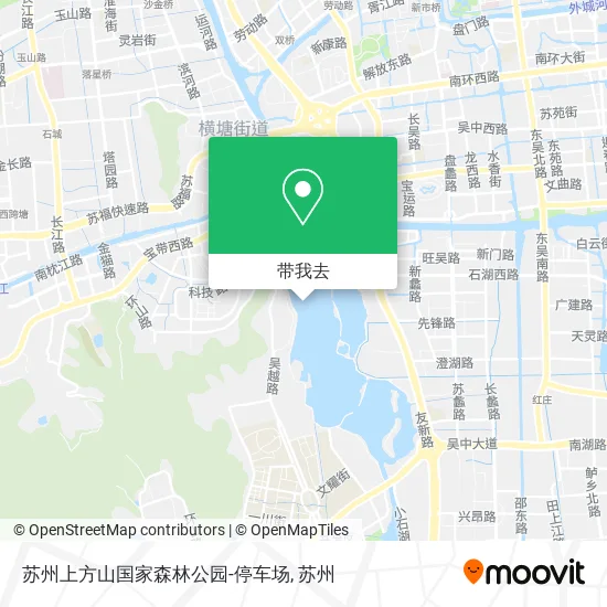 苏州上方山国家森林公园-停车场地图