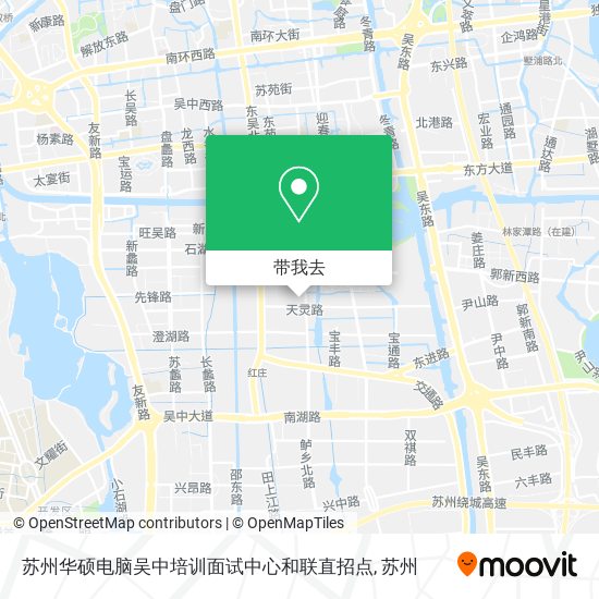 苏州华硕电脑吴中培训面试中心和联直招点地图