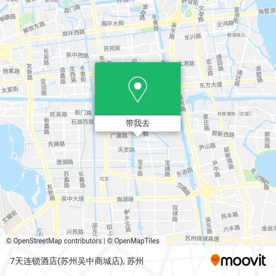 7天连锁酒店(苏州吴中商城店)地图