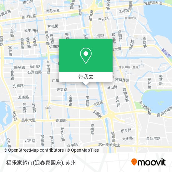 福乐家超市(迎春家园东)地图