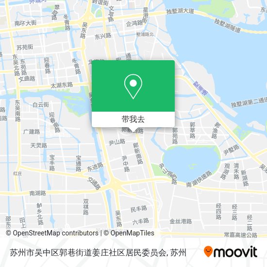 苏州市吴中区郭巷街道姜庄社区居民委员会地图