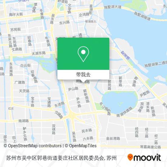 苏州市吴中区郭巷街道姜庄社区居民委员会地图