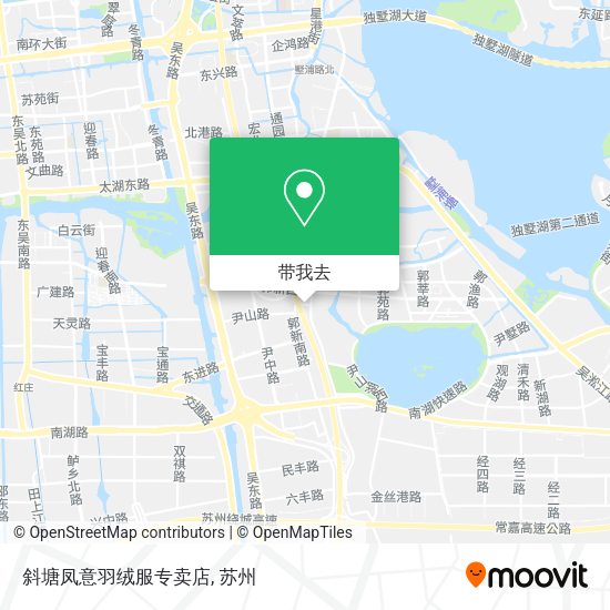 斜塘凤意羽绒服专卖店地图