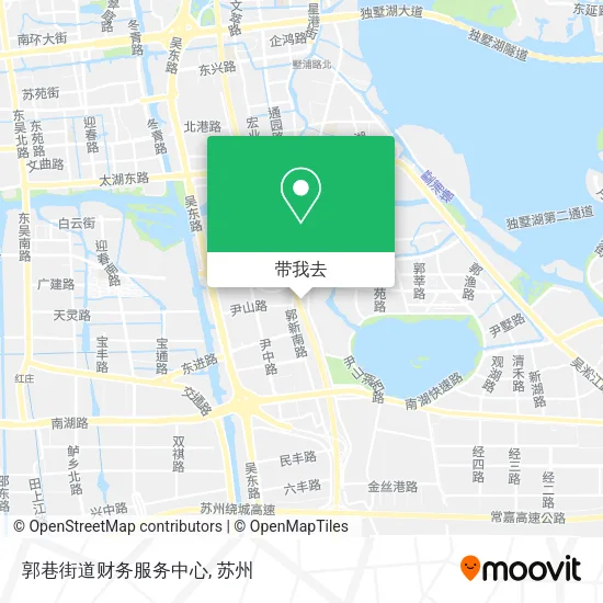 郭巷街道财务服务中心地图