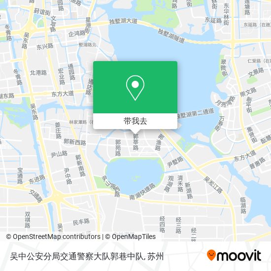 吴中公安分局交通警察大队郭巷中队地图