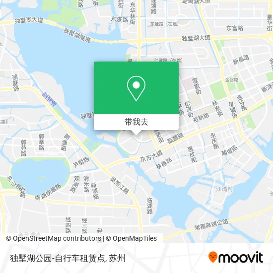 独墅湖公园-自行车租赁点地图
