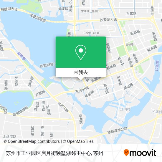 苏州市工业园区启月街独墅湖邻里中心地图
