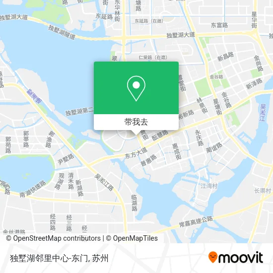 独墅湖邻里中心-东门地图