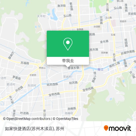 如家快捷酒店(苏州木渎店)地图