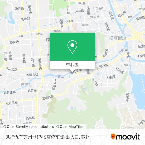 风行汽车苏州世纪4S店停车场-出入口地图