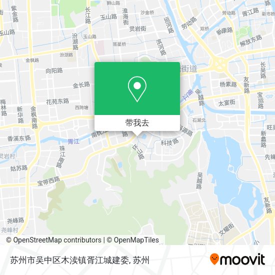 苏州市吴中区木渎镇胥江城建委地图