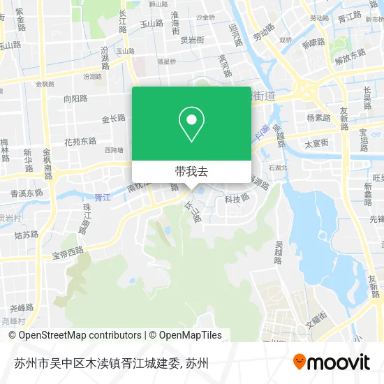 苏州市吴中区木渎镇胥江城建委地图
