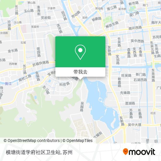 横塘街道学府社区卫生站地图