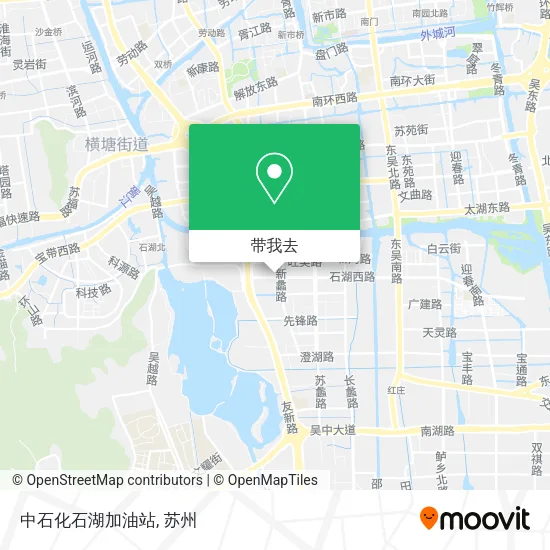 中石化石湖加油站地图