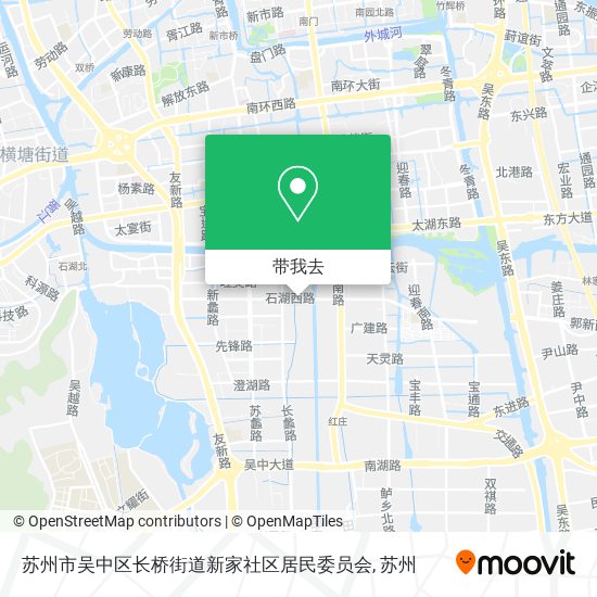 苏州市吴中区长桥街道新家社区居民委员会地图