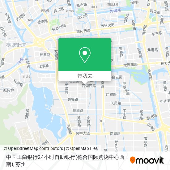 中国工商银行24小时自助银行(德合国际购物中心西南)地图