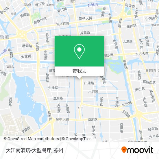 大江南酒店-大型餐厅地图