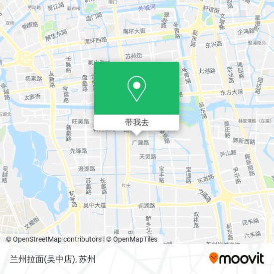 兰州拉面(吴中店)地图