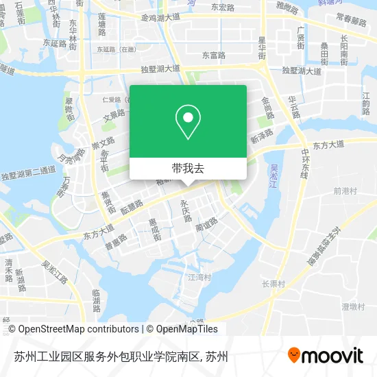 苏州工业园区服务外包职业学院南区地图