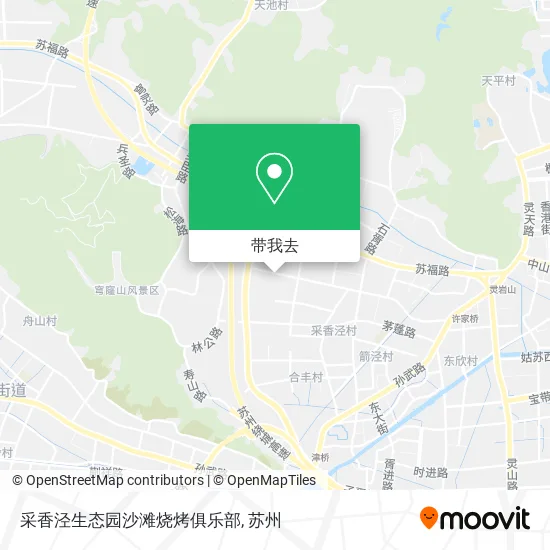 采香泾生态园沙滩烧烤俱乐部地图