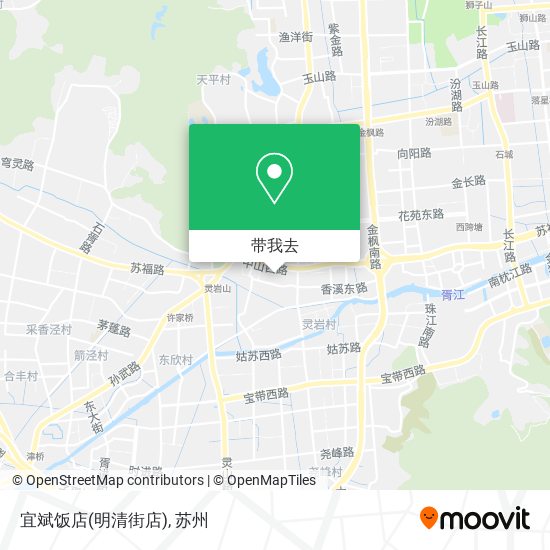 宜斌饭店(明清街店)地图